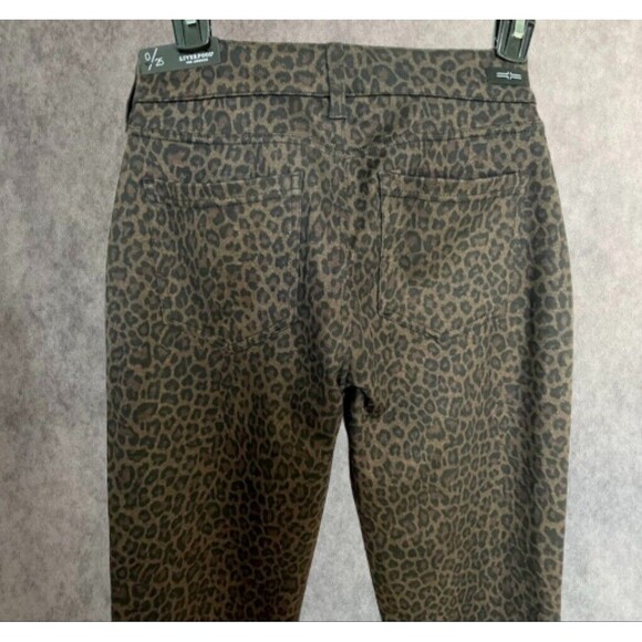 Liverpool Madonna Leggings Cheetah Ponte Knit Slim Pants Size 0/25 NEW! $98 - Picture 6 of 12